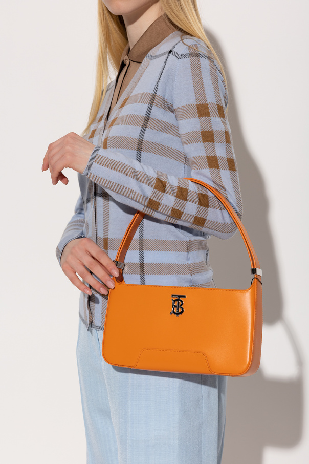 Burberry shoulder top bag orange